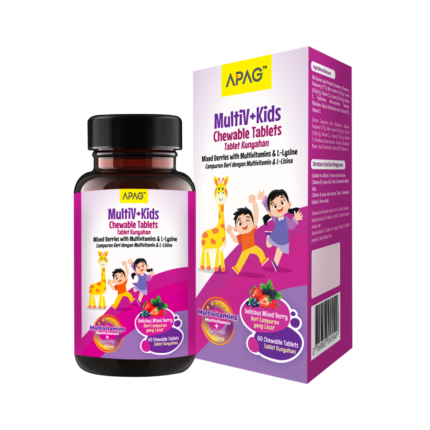 APAG® MultiV+Kids Mixed Berry Chewable Tablets 60s