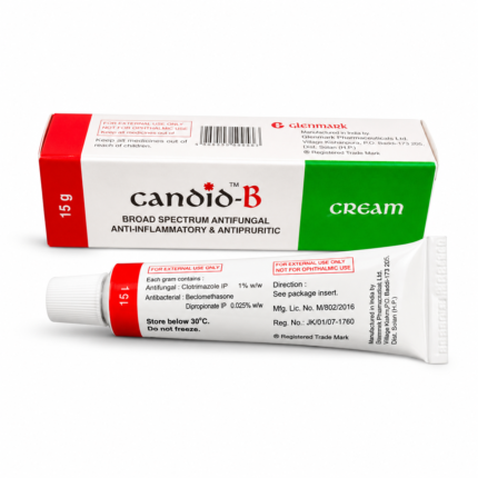 Candid-B antifungal cream 15g clotrimazole and beclometasone