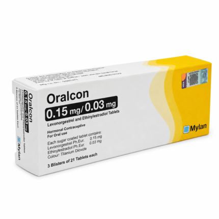 Oralcon 0.15mg0.03mg LevonorgestrelEthinylestradiol Tablets 63s